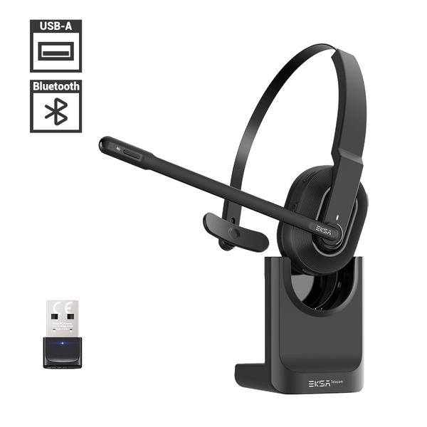 EKSAtelecom® H5 Bluetooth Computer Headset